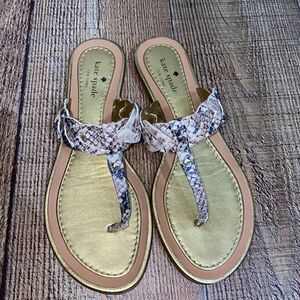 Kate Spade Ingrid Snake Print Braided Sandals